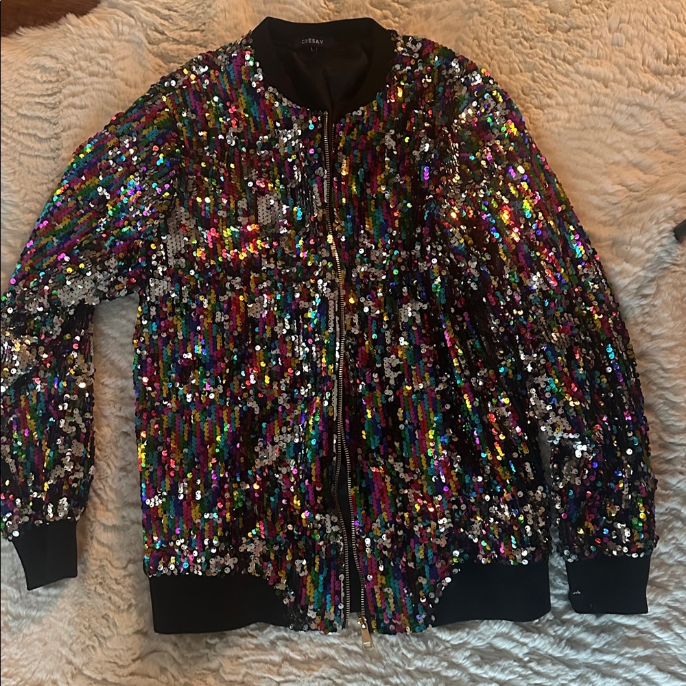 RESA Colorful Sequin Jacket